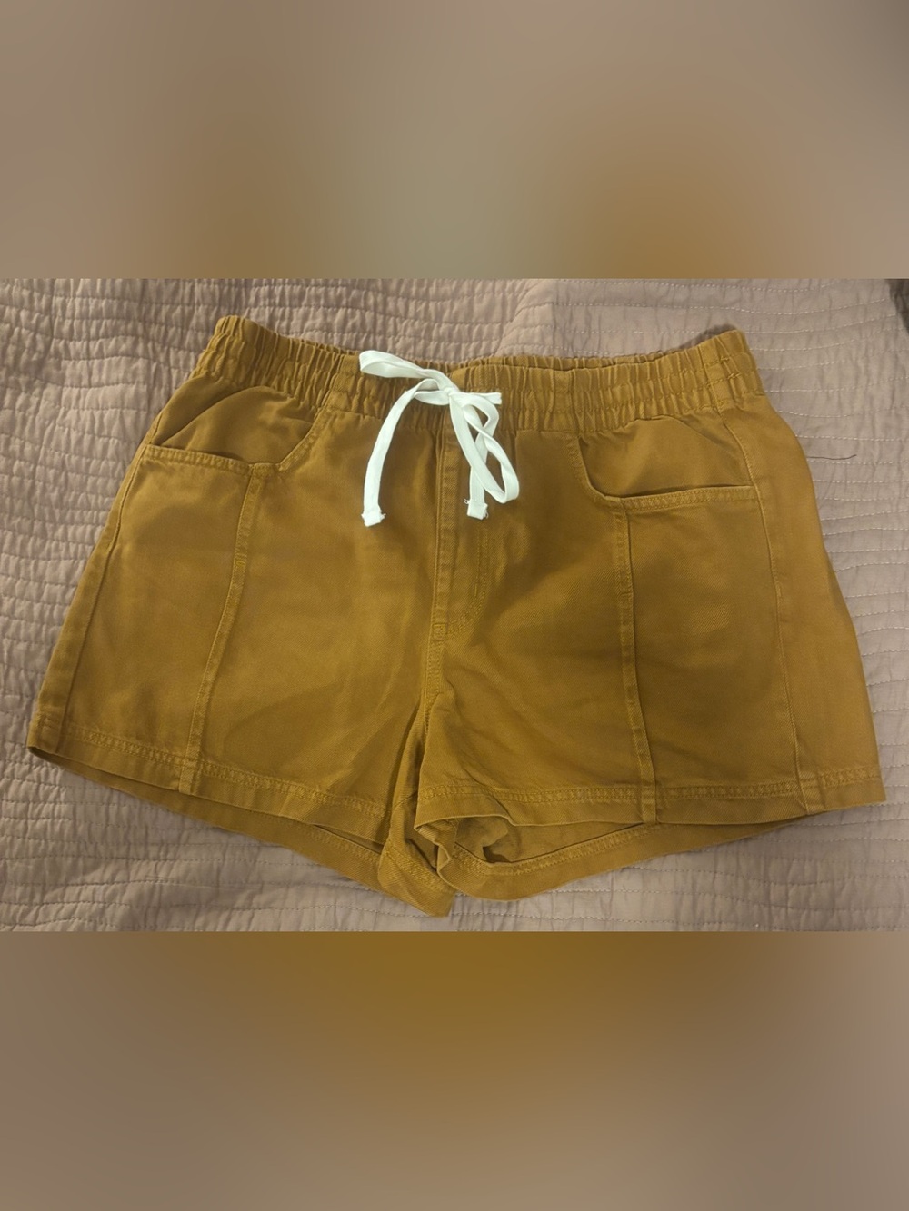 Women’s Universal Thread High Rise Drawstring Denim Beach Short Size Large